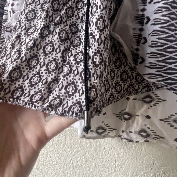 Zara Aztec mini skirt layered ruffled bohemian short women’s Sz small rare style - Picture 3 of 6